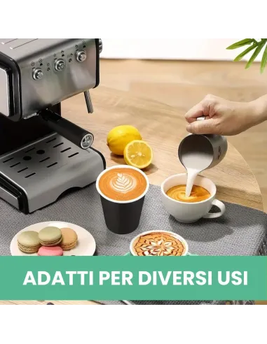 1000 Bicchieri Monouso in Carta Nera da 240ml - Ideali per Cappuccino e Bevande!