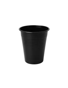 200 Bicchieri in Plastica Nero da 200 ml