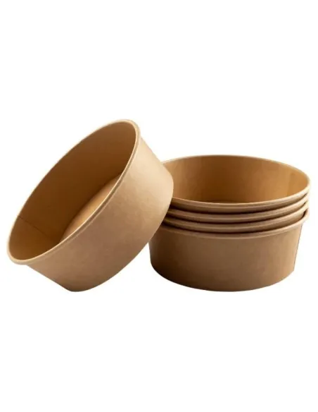 25 Ciotole Poke da 1000 ml con Coperchio – Contenitori Monouso per Asporto, Insalate e Poke Bowl