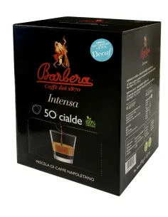 50 Cialde Carta 44 mm Caffè Barbera DECAFFEINATO