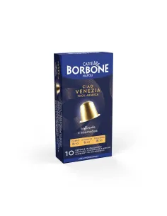 100 Capsule Nespresso in Alluminio Caffè Borbone Ciao Venezia (Miscela Oro)