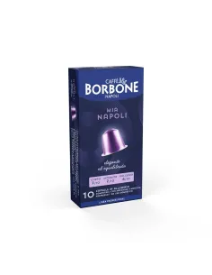 100 Capsule Nespresso in Alluminio Caffè Borbone Mia Napoli ( Miscela Blu )