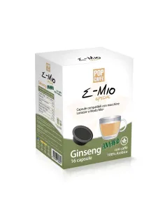 16 Capsule Lavazza A Modo Mio Pop Caffè E-Mio Ginseng Amaro
