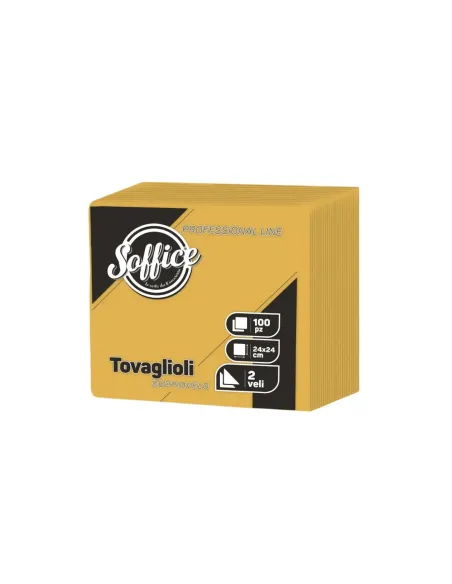 50 Tovaglioli Giallo Mais 24x24