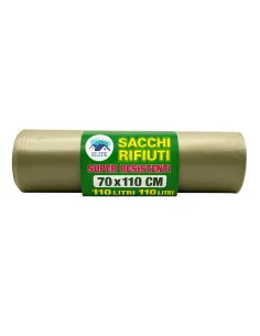 11 Sacchi Rifiuti Ambra Super Resistenti 70x110 cm – 110 Litri – Elite