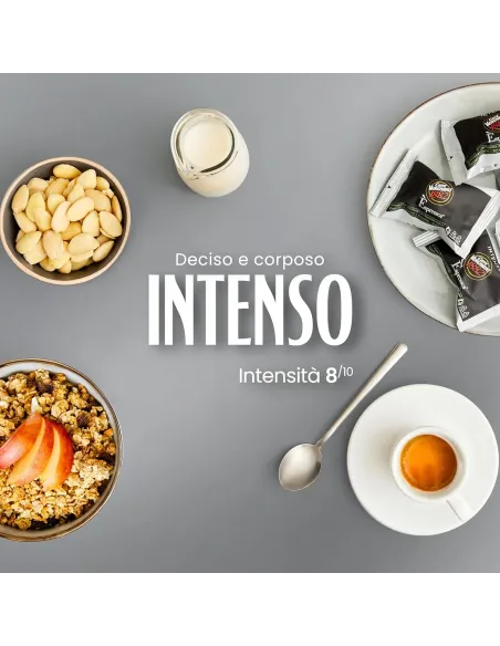 50 Capsule Nespresso Vergnano Compostabili Miscela Intenso