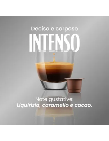 50 Capsule Nespresso Vergnano Compostabili Miscela Intenso