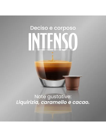 50 Capsule Nespresso Vergnano Compostabili Miscela Intenso