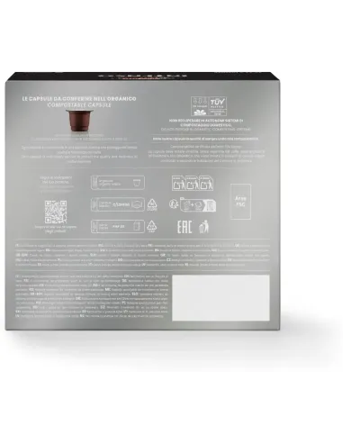 50 Capsule Nespresso Vergnano Compostabili Miscela Intenso