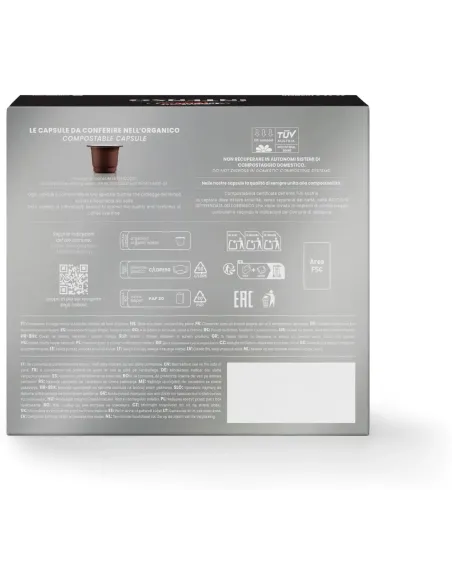 50 Capsule Nespresso Vergnano Compostabili Miscela Intenso