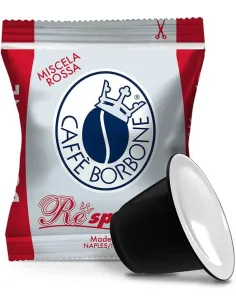 100 Capsule Nespresso Caffè Borbone Miscela Rossa