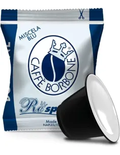 100 Capsule Nespresso Caffè Borbone Miscela Blu