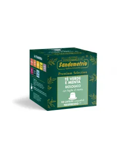 10 Nespresso TE Verde Menta Bio Sandemetrio