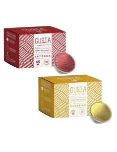 130 Gusta Capsule Compatibili 100 % Bialetti, Capsule In Alluminio, Gusto Classico/Intenso