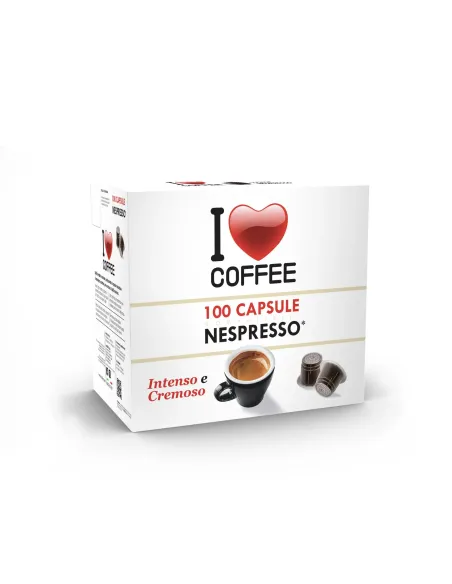 100 Capsule Nespresso I Love Coffee Miscela Rossa