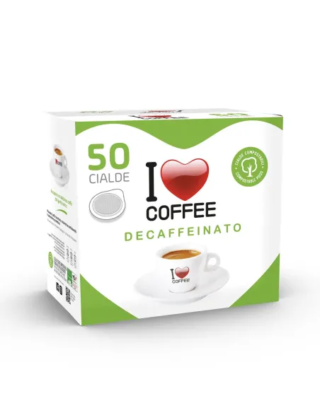 50 Cialde I Love Coffee Miscela Decaffeinato