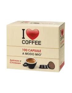 100 Capsule A Modo Mio I Love Coffee Miscela Rossa