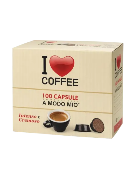 100 Capsule A Modo Mio I Love Coffee Miscela Rossa