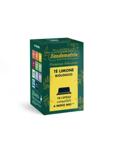16 Capsule A modo mio Sandemetrio Tisana Tè al Limone in capsule a Modo Mio