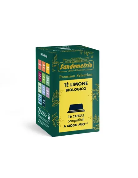 16 Capsule A modo mio Sandemetrio Tisana Tè al Limone in capsule a Modo Mio