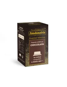 16 Capsule A modo mio Sandemetrio Cioccolato Cremosa