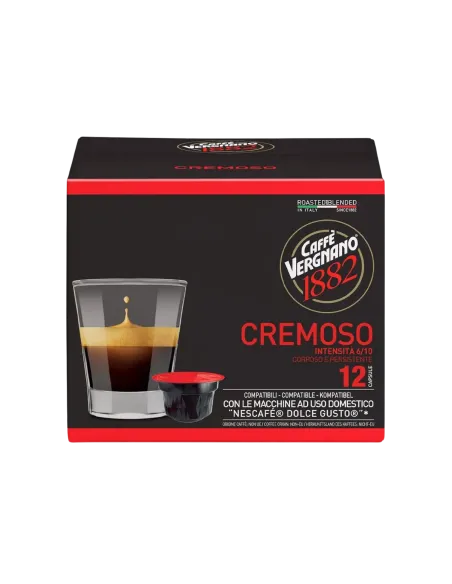 72 Capsule Caffè Vergnano Compatibili Nescafé Dolce Gusto Cremoso