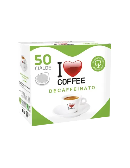 50 Cialde I Love Coffee Miscela Decaffeinato