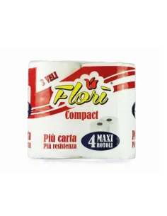 4 Rotoli Carta Igienica Compact - Liscia