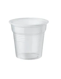 100 Bicchierini Caffè in Plastica 80 ml - Trasparente - Vecchio Stile