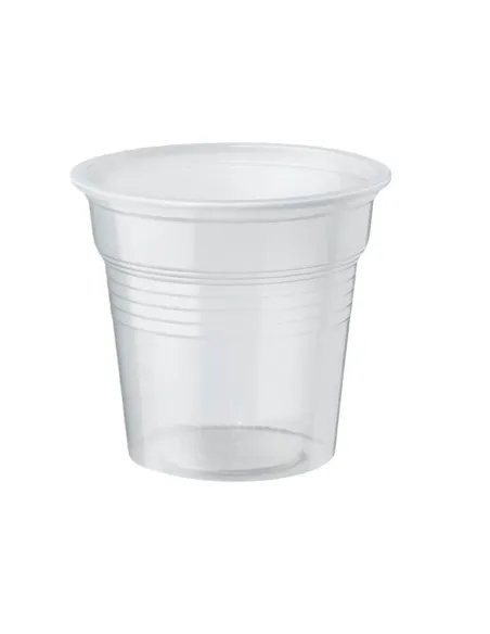 100 Bicchierini Caffè in Plastica 80 ml - Trasparente - Vecchio Stile
