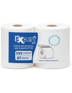 Bobine di Carta Reflex 800 Strappi - per Uso Professionale - 1.7 KG Expert