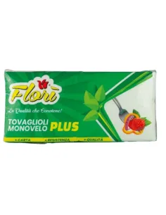 Tovaglioli Monovelo Florì Plus | Bianchi - 150 Pezzi