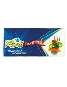 Tovaglioli Monovelo Florì| Bianchi - 110 Pezzi