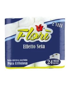 24 Rotoli Carta Igienica Effetti Seta - Goffrata