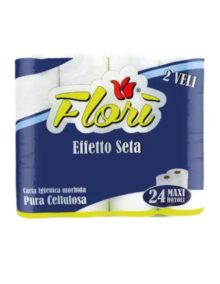 24 Rotoli Carta Igienica Effetti Seta - Goffrata