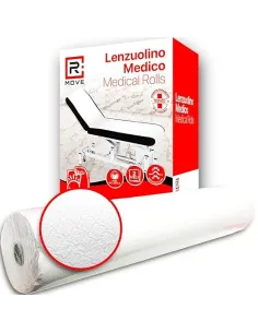 1 Rotolo Lenzuolino Medico Carta 60 Metri – Rotolo Monouso per Lettino Massaggi