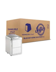 2000 Tovaglioli Bar 17x17 cm – Effetto Lino Monovelo in Pura Cellulosa | Professionali e Idonei al Contatto con Alimenti