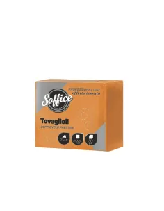 50 Tovaglioli Arancioni 24x24 cm – 2 Veli Doppio Velo Prestige | Effetto Tessuto Professionale