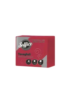 50 Tovaglioli Rossi 24x24 cm – 2 Veli Doppio Velo Prestige | Effetto Tessuto Professionale