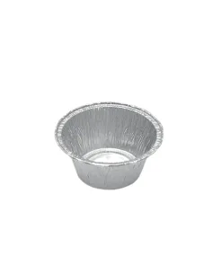 100 Pirottini in Alluminio per Budino - Bordo a G - Ideali per Dolci e Dessert