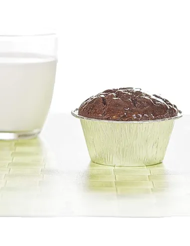 100 Pirottini in Alluminio per Budino - Bordo a G - Ideali per Dolci e Dessert