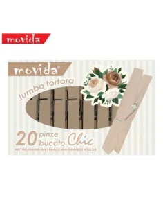 20 Mollette Bucato - Tortora