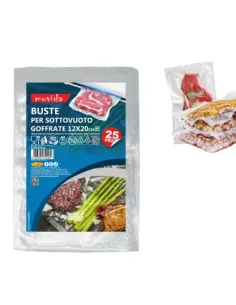 25 Sacchetti Sottovuoto 12x20 | Goffrate