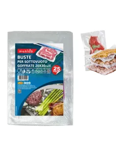 25 Sacchetti Sottovuoto 20x30 | Goffrate