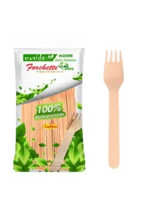 Forchette Monouso in Legno - 24 Pezzi