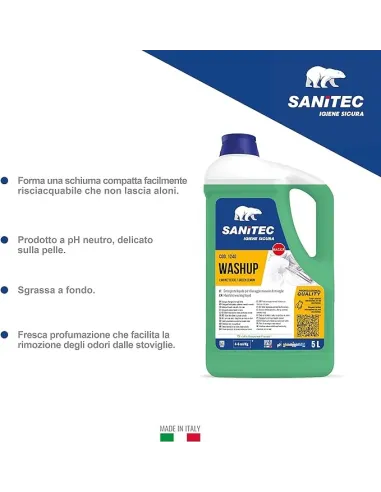 SANITEC - WashUp Lavapiatti Limone Verde 5L