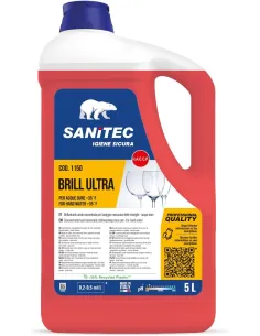 SANITEC - Brill Ultra 5L Brillantante Ultra Per stoviglie Acque Dure