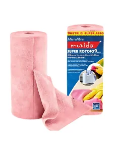 Rotolo 30 Panni in Microfibra | 30x30 Rosa