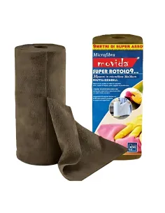 Rotolo 30 Panni in Microfibra | 30x30 Marrone