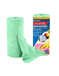 Rotolo 30 Panni in Microfibra | 30x30 Verde